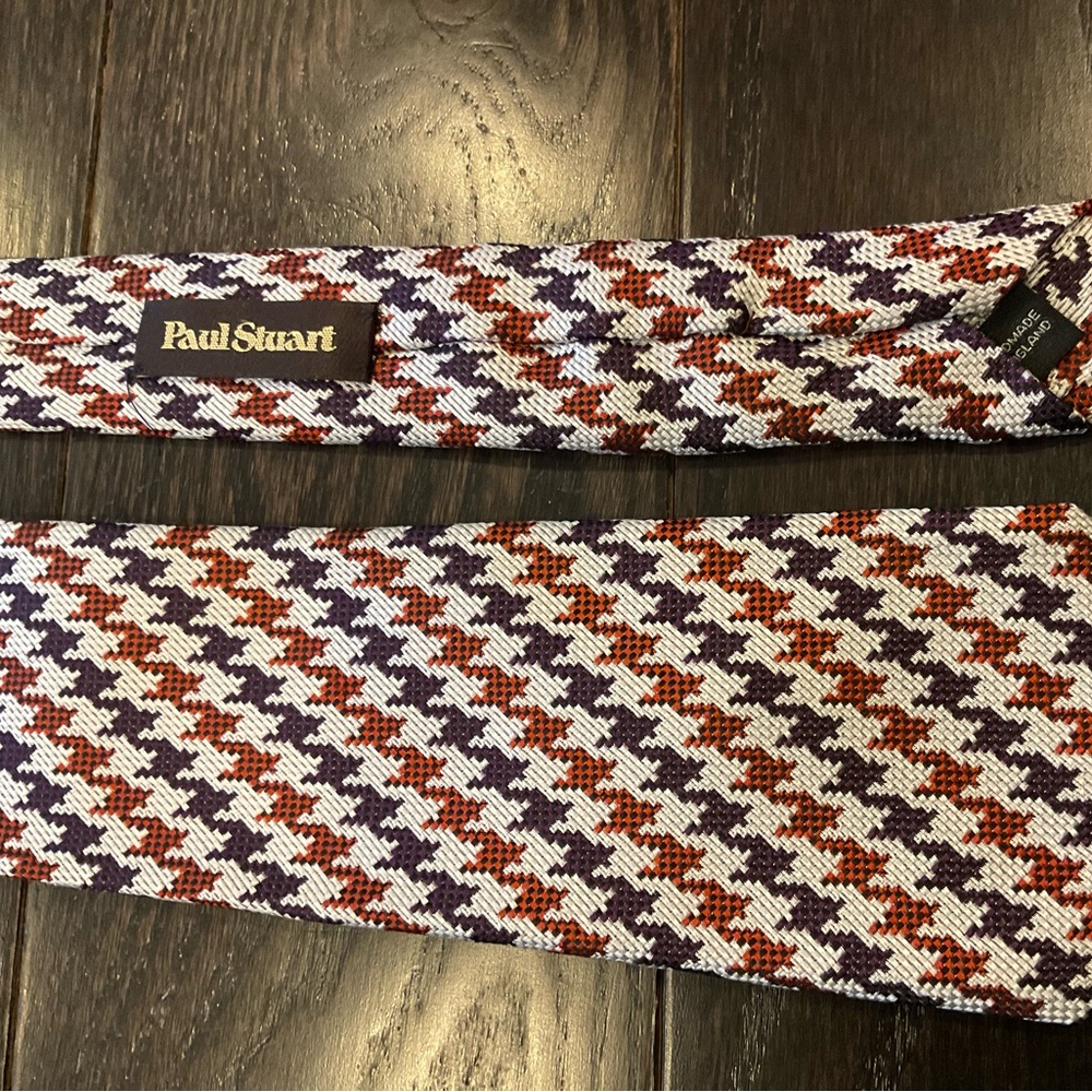 Paul Stuart Silk Tie - Houndstooth